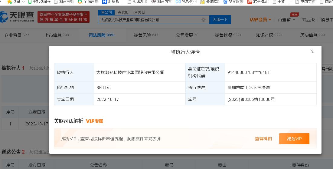 大族激光的“黯淡”年终:2022年全年股价遭“腰砍”、最新业绩大降近六成、欠款不还被起诉(图5) 大族激光的“黯淡”年终:2022年全年股价遭“腰砍”、最新业绩大降近六成、欠款不还被起诉(图5)