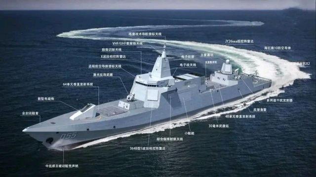 中国首艘导弹巡洋舰将下水055B舰首批不低于8艘惊现激光武器(图2)